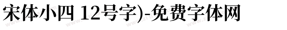 宋体小四 12号字)字体转换